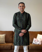 Green Bandhani Kurta