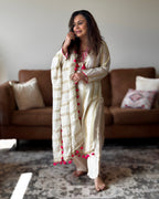 Ivory Pink Gota