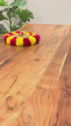 Peach Coral Chanderi Silk Saree with Gold Zari & Tassel Pallu